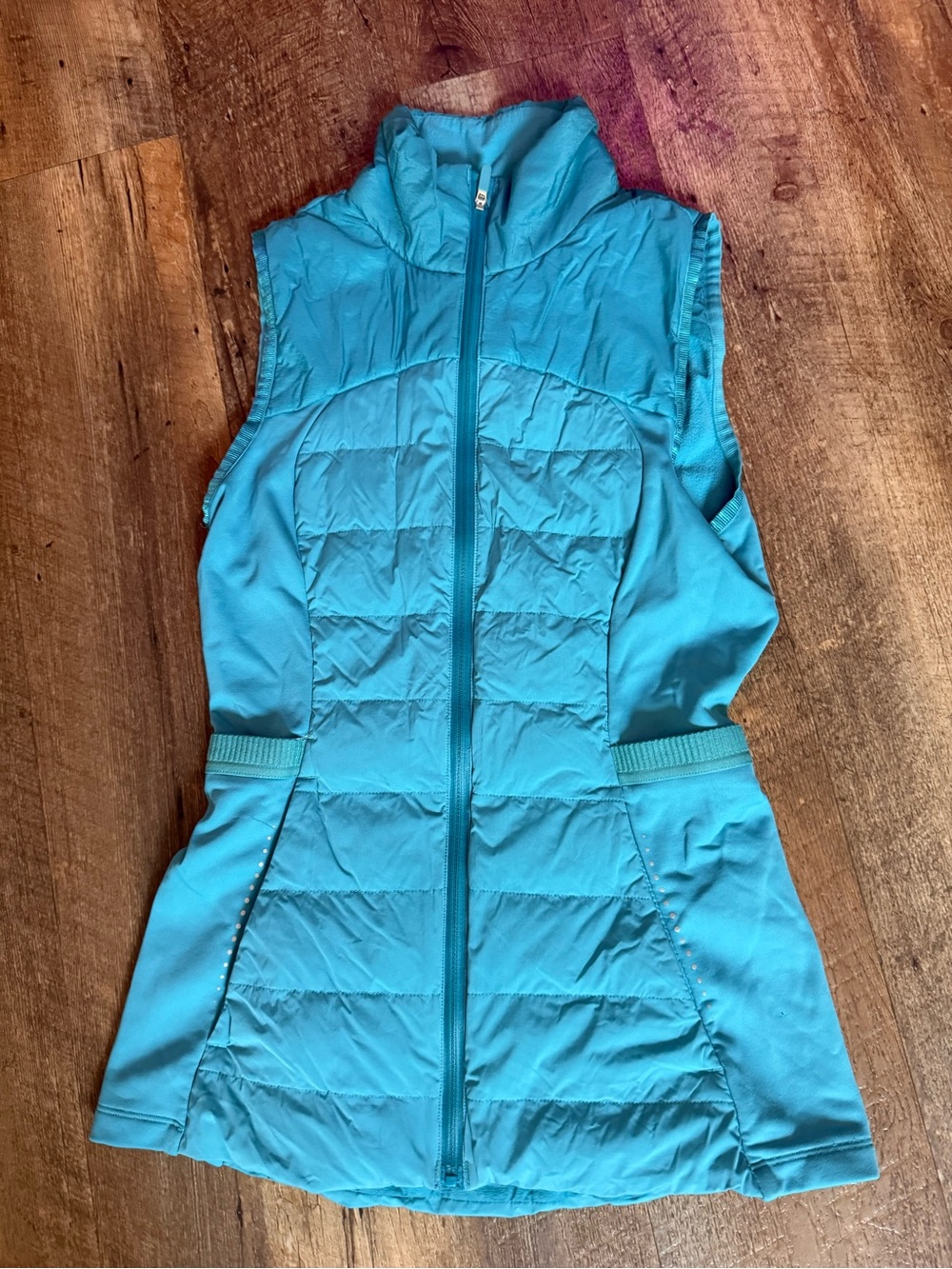 lululemon athletica Turquoise Quilted Sleeveless Vest